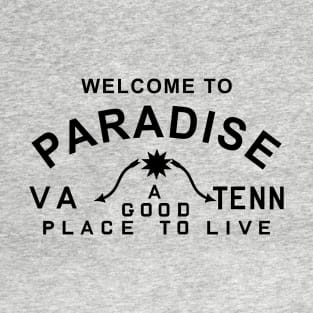 Paradise CVB black text T-Shirt